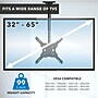 Mount-It! Full Motion Height Adjustable Ceiling TV Mount, Fits 32" to 65" TVs, Holds 99 lbs., Black (MI-511)~#|#~F0D5544D-A4AC-4035-BE5B1037D8B4D049_sc7