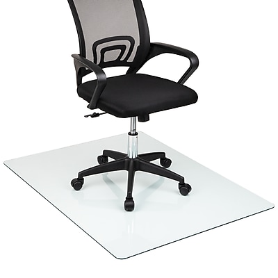 Mind Reader Carpet & Hard Floor Chair Mat, 36″ x 46″, Clear Tempered Glass (TGC4636-CLR) Simolary simolary.com