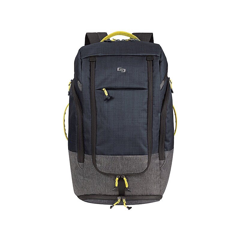 Solo Everyday Max Laptop Recycled Backpack, Large, Navy/Gray (ACV732-4) image 1