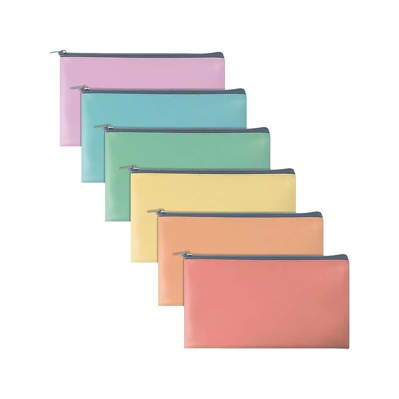 Better Office Security Bank Deposit Bags, 1-Compartment, Assorted Colors, 6/Pack (24008-6PK) image 1