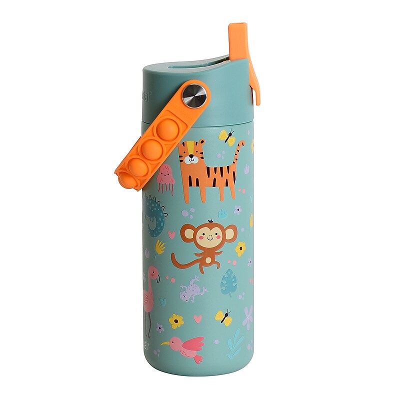 Elemental Core Pop Stainless Steel Double Wall Insulated Water Bottle, 18 oz., Safari (EBC18SF22P) image 1