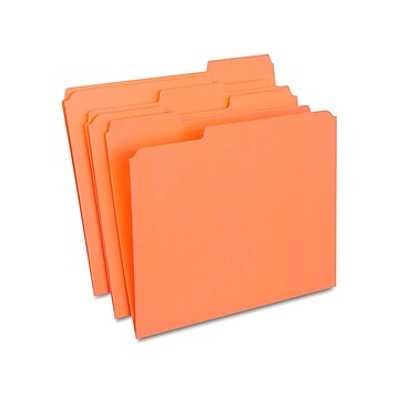 12-Pack Letter Size Manila File Folders – Three-Tab Cut, For Home, Office, School