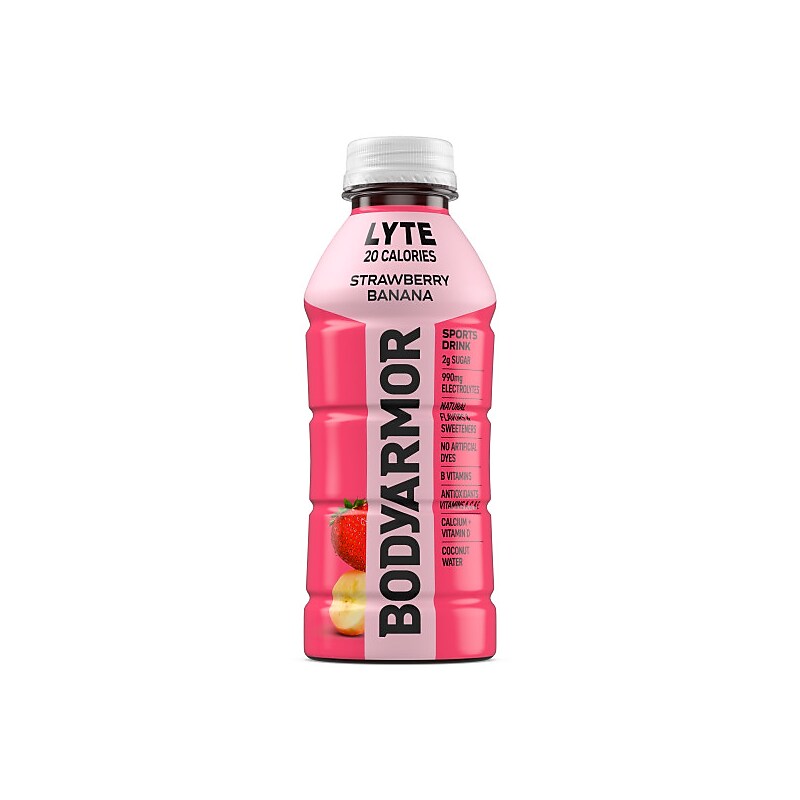 BodyArmor LYTE Strawberry Banana Sports Drink, 16 oz., 12/Pack (411896) image 1