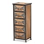 Baxton Studio Laurel 32"H Storage Cabinet, 5-Drawers, Grey/Oak Brown (182-11735-HiT)~#|#~F0F1B5D5-99B4-4A53-A7AD3DCEEB6DB19D_sc7