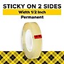 Scotch Permanent Double Sided Tape Refill, 1/2" x 25 yds., 1" Core, Clear (665)~#|#~F0F3319F-9E51-43F4-AD95300F422A3C7C_sc7