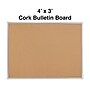 Staples Cork Bulletin Board, Aluminum Frame, 4'W x 3'H (28345-CC)~#|#~F0F35575-3E24-4BE5-B11C603BC40D2D80_sc7