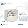 AdirOffice 21-Slot Mobile Roll File, 28.5"H x 30"W x 15.75"D, White, 2/Pack (625-WHI-2PK)~#|#~F0F416EE-8CA1-454A-81547A9075C1CD13_sc7