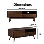 Adore Decor Brookline 47.25"W x 20"H Wood TV Stand Cabinet with 3 Drawers, Walnut Brown (FTVBROWLNR01)~#|#~F0F5108B-71A1-4EF0-BEE8B5E12ADE5576_sc7