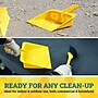 BISON LIFE Heavy Duty 11.5" Plastic Handheld Dustpans, Yellow, 6/Pack (BPES-HHDP-PL-Y-6)~#|#~F0F65260-945B-4EA7-9A78620FFEF25EA1_sc7