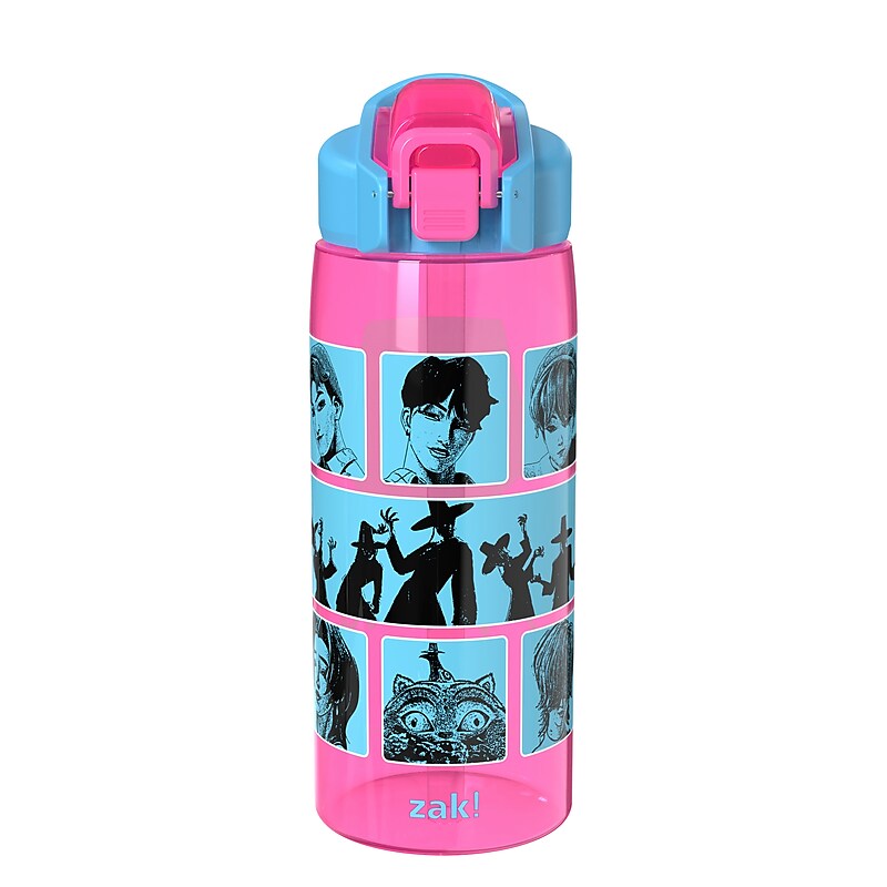 Zak! Jubilee K-Pop Demon Hunter "Saja Boys" Plastic Water Bottle, 25 oz., Pink (001-004-069) image 1