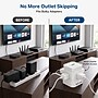 Uncaged Ergonomics Wireless Cube Power Strip with 15W Wireless Charger, 4 AC Outlets, 4 USB Ports, 10' Cord, White (WC-10-W)~#|#~F1004DCB-F240-4126-AEF3A51C44F86573_sc7