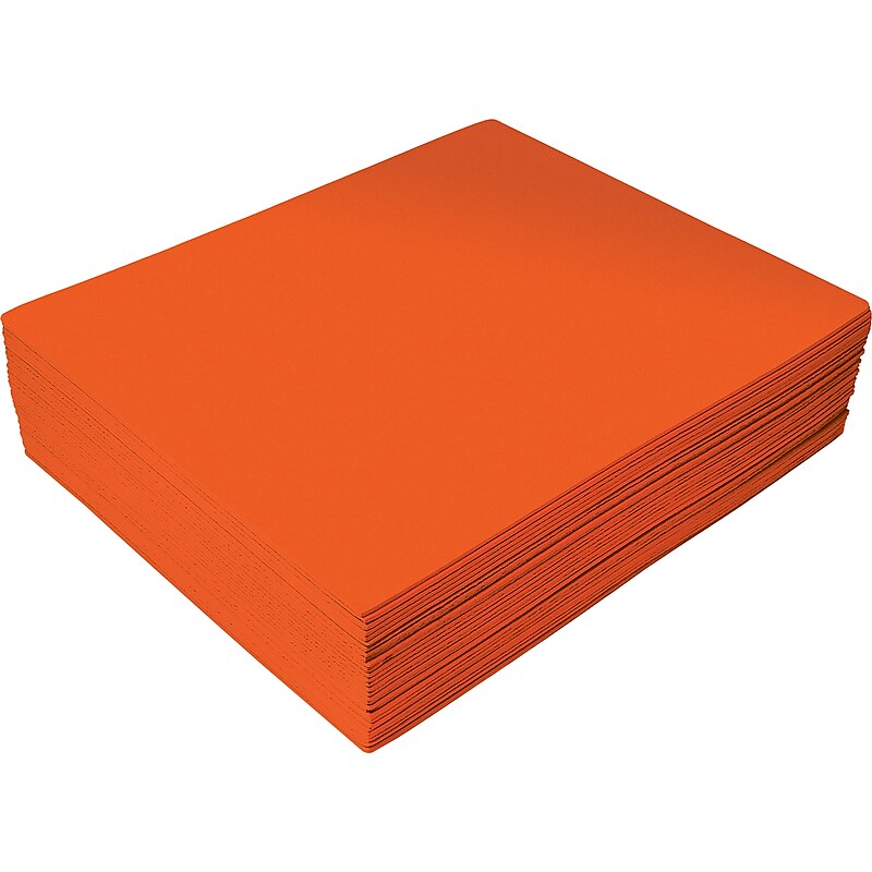 Better Office EVA Foam Sheet, Orange, 30/Pack (01217) image 1