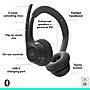Logitech Zone 305 Wireless Noise Canceling Bluetooth Headset, for Microsoft Teams, Black (981-001457)~#|#~F1037962-B4DF-439F-B851048A6F3B5894_sc7