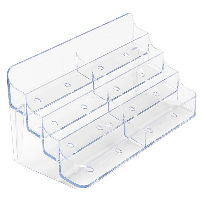 Deflect-O 8-Compartment Business Card Desktop Holder, 400-Card