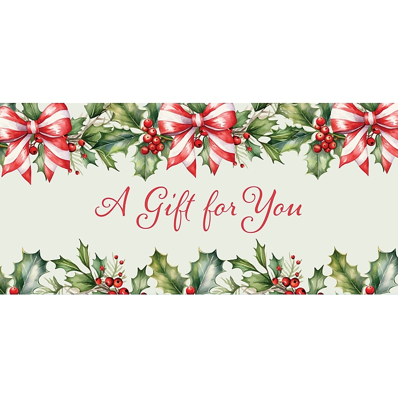 Great Papers! Holly & Holiday Bow Money Cards Stationary Kit, 12/Pack (2025046) image 1