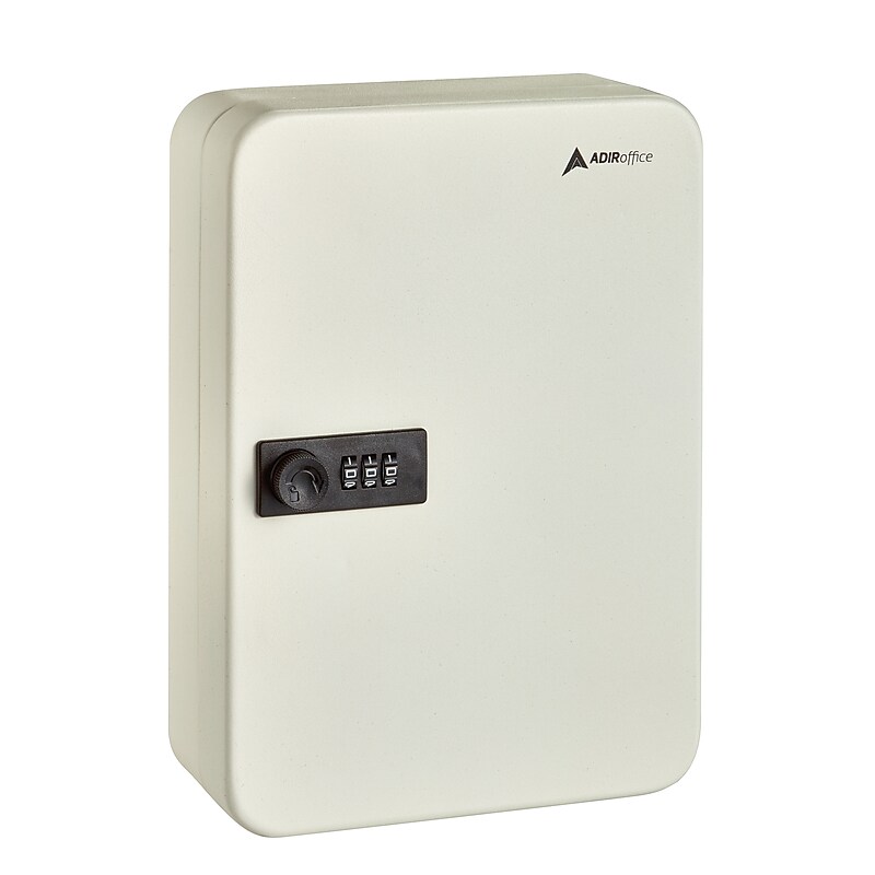 AdirOffice 48-Key Combination Cabinet, White (682-48-WHI) image 1