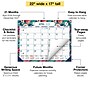 2026-2027 Excello Brands Teal Floral 17" x 0.5" Academic Desk Pad Calendar (DP-AY26-2217-17)~#|#~F11424A3-96C0-4FB5-AE40E1F7DC466E56_sc7