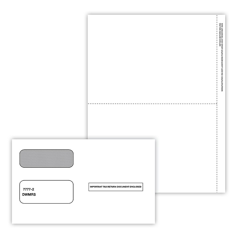ComplyRight 2025 1099-MISC Tax Form Envelopes/Recipient Copy Only, 3-Part, 25/Pack (6112E25) image 1