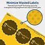 Avery Laser/Inkjet Round Scalloped Multipurpose Labels, 2.5" Dia., Bright Yellow, 90/Pack (94516)~#|#~F11F6F14-7449-4742-99F4D0CB8BCA88F2_sc7