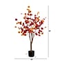 Nearly Natural 4' Pre-Lit Autumn Eucalyptus Artificial Fall Tree with 160 Warm White LED Lights (T4898)~#|#~F12C3FCE-CDEF-4F38-A6CC6B7CDD188D48_sc7