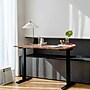 Branch Duo 58"W Electric Adjustable Standing Desk, Walnut/Black (10-10-09-86)~#|#~F131DBE1-402A-4A89-8C090472C00FACDD_sc7