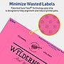 Avery Rectangle Laser/Inkjet Multipurpose Labels, 5" x 6", Bright Pink (40/Pack)~#|#~F136872C-279D-4333-80319B6F98EC6568_sc7