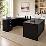 Boss Office Products 66" U-Shaped Desk with 2 File Pedestals, Mocha (GROUPA14-MOC)~#|#~F1389F7A-E69A-4F36-84593B3452476986_sc7