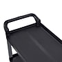 Luxor 3-Shelf Serving Cart, Black/Aluminum (SC12-B)~#|#~F138F770-51D2-4DCC-B99CDE6CC8ECADA9_sc7