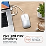 Satechi Slim LX Ambidextrous USB-A/C Mouse, Silver (ST-MULXS)~#|#~F13B5D52-4160-42EF-8C6238E108F75533_sc7