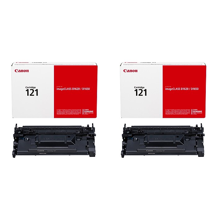 Canon 121 Black Standard Yield Toner Cartridge, 2/Pack (CAN1212PK