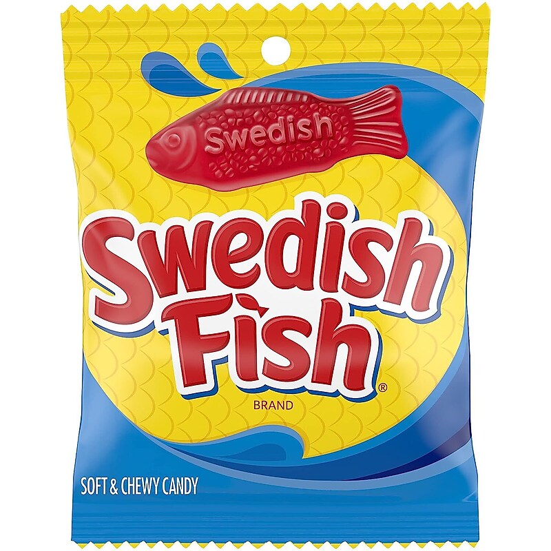 Swedish Fish Original Soft & Chewy Candy, 5 oz., 12/Carton (JAR1506208) image 1