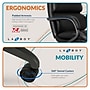 La-Z-Boy Aberdeen Ergonomic Bonded Leather Swivel Executive Chair, Black (51545-BLK)~#|#~F14138CC-9076-431D-8E48ECD9BD6967A3_sc7