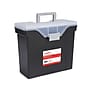 Staples File Box File Portable Tote, Letter Size, Black (140164/111108)~#|#~F141C762-E8A4-4D75-A150F5C395F2CE67_sc7