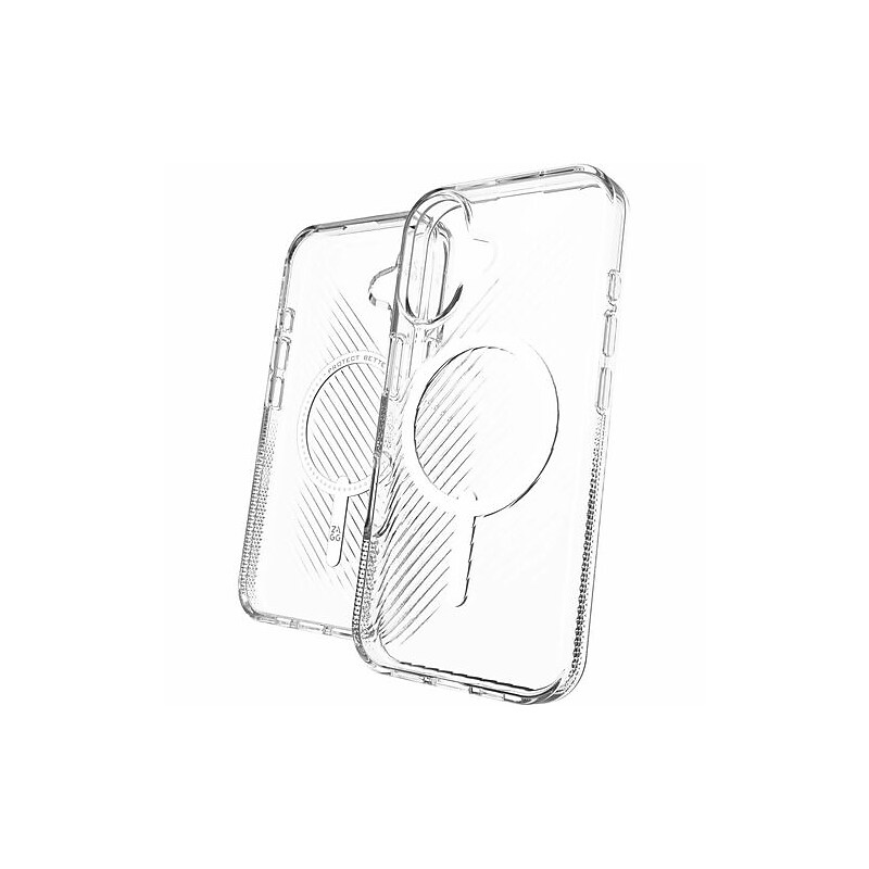Zagg Luxe Snap MagSafe Phone Case for iPhone 16, Shock Absorbing, Clear (702315010) image 1