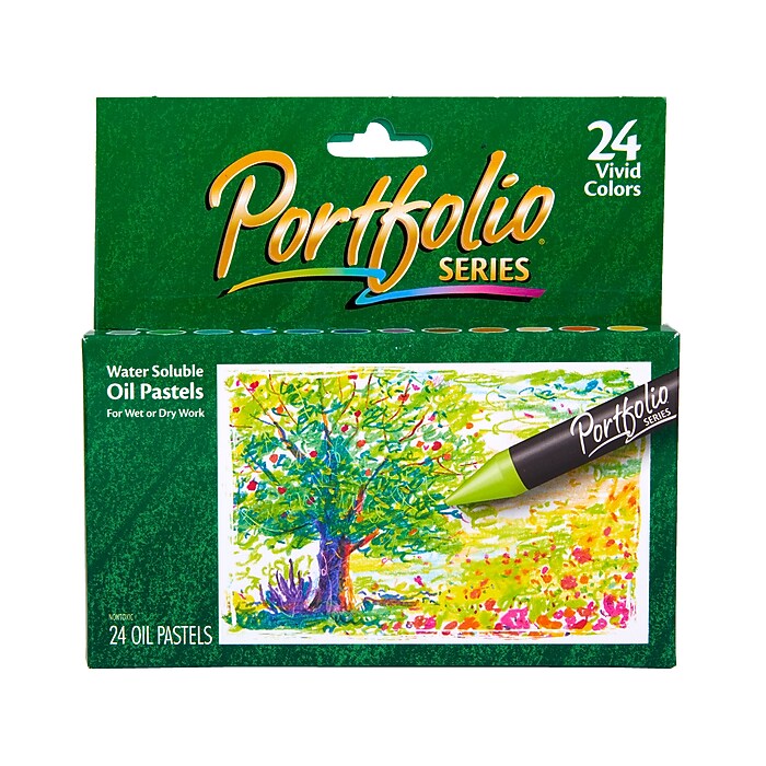 Crayola Portfolio Series Oil Pastels, Assorted Colors, 24/Box (52