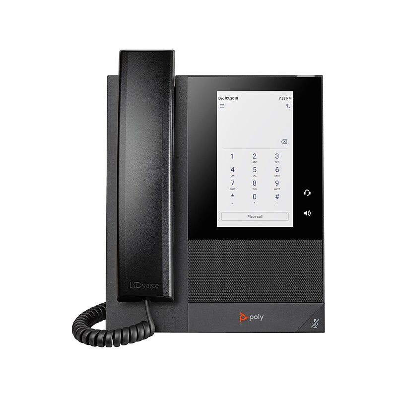 Poly CCX 400 Business Media Corded Telephone, Black (848Z9AA) image 1