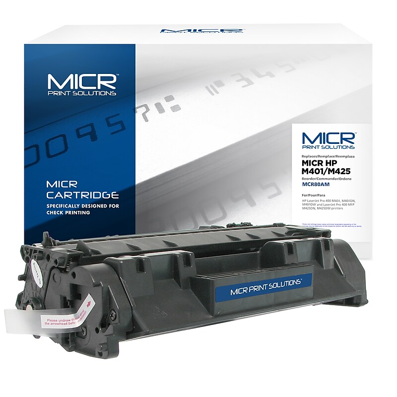MICR Print Solutions Compatible Black Standard Yield Toner Cartridge Replacement for HP 80A image 1