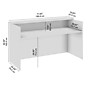 Bush Business Furniture Arrive 72"W Reception Desk with Shelf, Natural Elm (AVD172NEK)~#|#~F144E39B-1749-4747-AC160527B74E4F5F_sc7