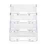 Staples 4-Tier Business Card Holder, 200 Card Capacity, Clear (16753-US)~#|#~F148E9D7-0F96-4903-9BAA4C877FF2A041_sc7