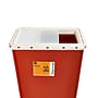 Medline Locking Sharps Container, 18 Gallon, Red, 5/Carton (MDS705218SL)~#|#~F14904CE-6FFF-4FEF-82F6B7AFD6696888_sc7