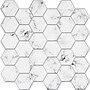 York Wallcoverings Carrara Marble Hexagon Peel and Stick Backsplash (TIL4245FLT)~#|#~F14B1093-0E63-4D05-BE3718B51F22A1AD_sc7