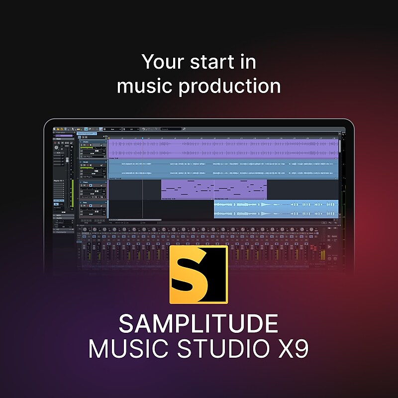 Magix Samplitude Music Studio X8 for 1 User, Windows 10 & 11, Download (639191550706) image 1