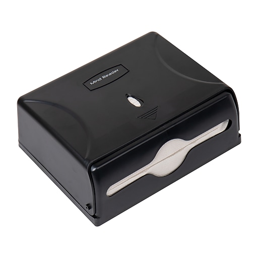 Mind Reader Folded Paper Towel Dispenser, Black (PTWIDE-BLK) | Staples
