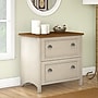Bush Furniture Fairview 2 Drawer Lateral File Cabinet, Antique White and Tea Maple (WC53284T)~#|#~F153BB90-DD57-4620-BCD2E47C131D1018_sc7