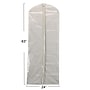 Household Essentials Canvas Gown Protector Bag with Clear Front, Cream (HH311395)~#|#~F154E89D-0210-435F-9C115CE79B0A2963_sc7