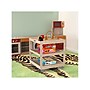 Flash Furniture Bright Beginnings Mobile 2-Section Storage Cart, 26.5"H x 23.5"W x 23.5"D, Brown (MK-ME14795-GG)~#|#~F1563DDA-329E-4084-AA3BC4181A77E7CA_sc7