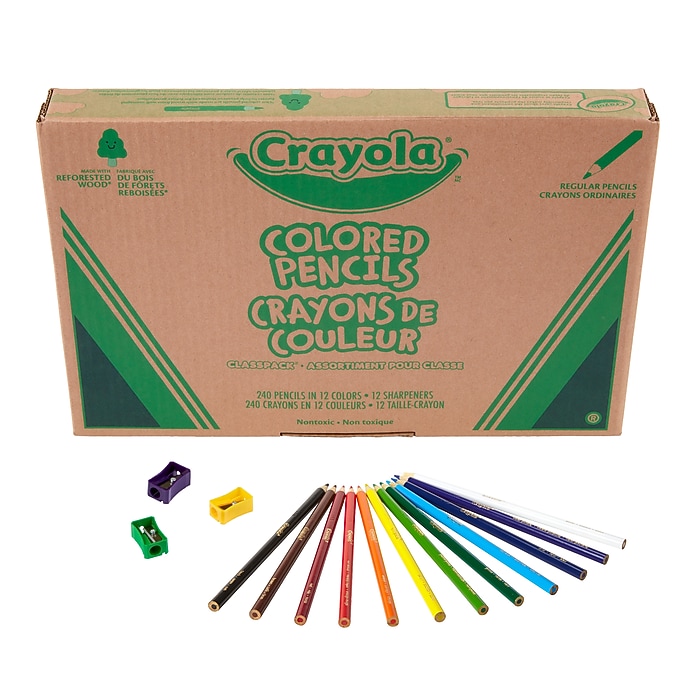 Crayola Classpack Kids' Colored Pencils, Assorted Colors, 240