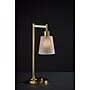 Adesso Gio Incandescent Desk Lamp, 22"H, Antique Brass/White (3302-21)~#|#~F1597607-76EE-4415-9C98562633110403_sc7