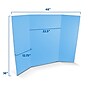 Flipside Tri-Fold Presentation Board, 36" x 48", Corrugated, Sky Blue, 24/Carton (30066-24)~#|#~F15DB758-0BBB-4517-98E3A71BA79CE6D2_sc7