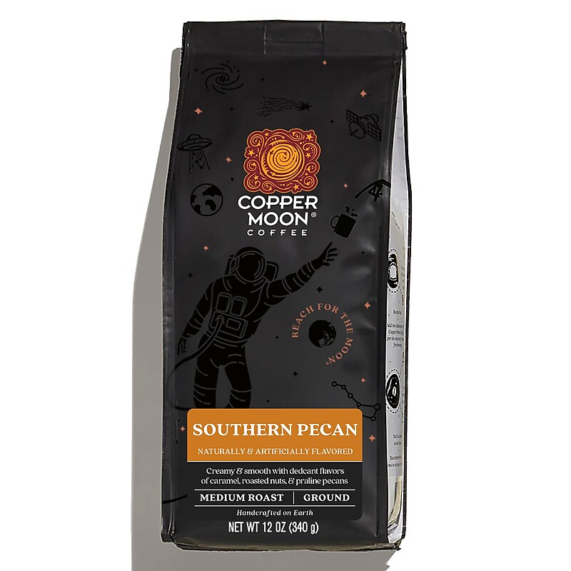 Copper Moon Southern Pecan Ground Coffee, Medium Roast, 12 oz. (210149) image 1